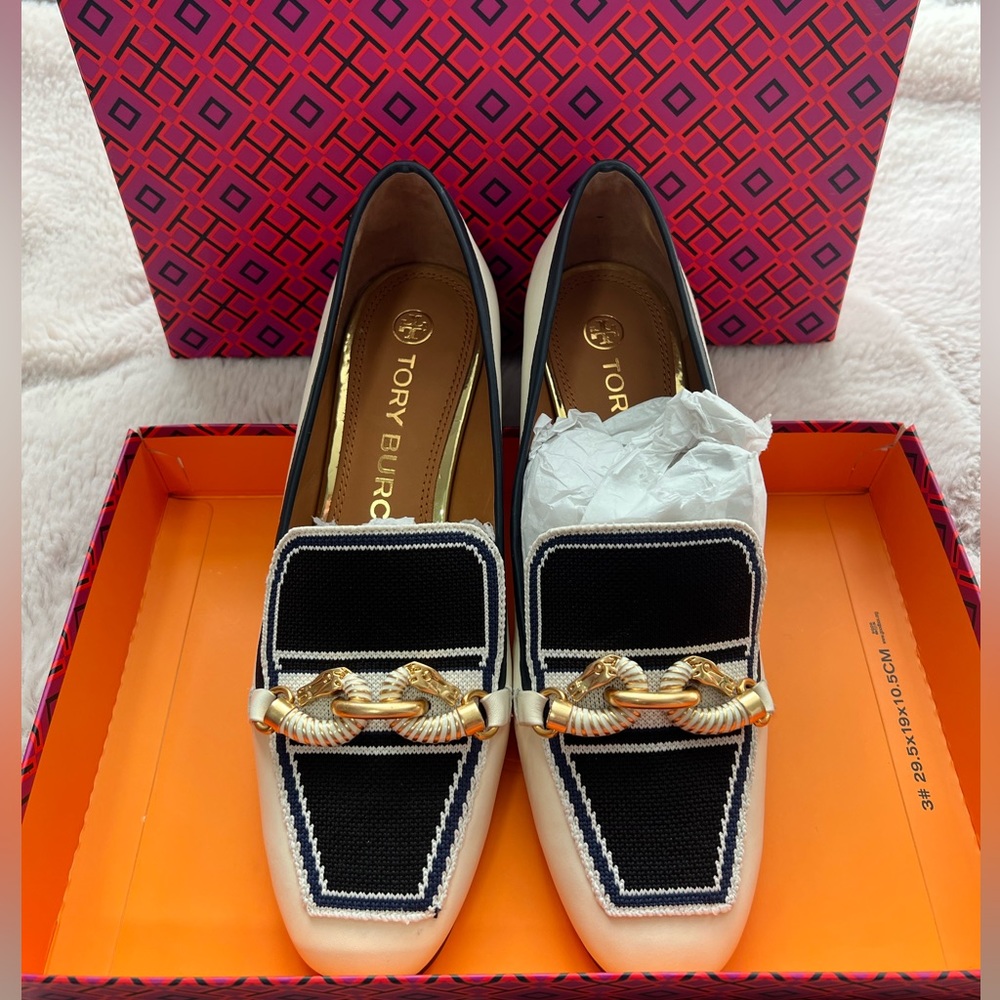 JESSA 55MM PUMP/CALF LEATHER/CIRCULAR KNIT/CALF LEATHER